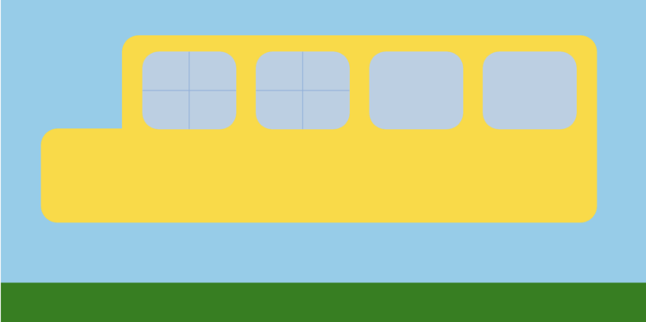 A Yellow School Bus Drives Through Time