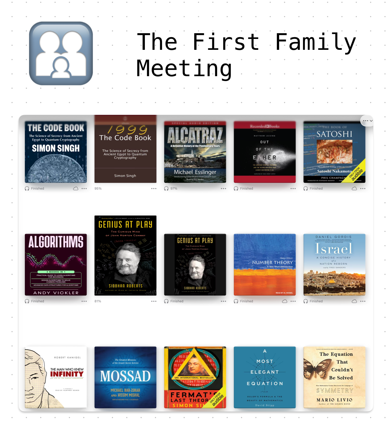 The First Family Meeting